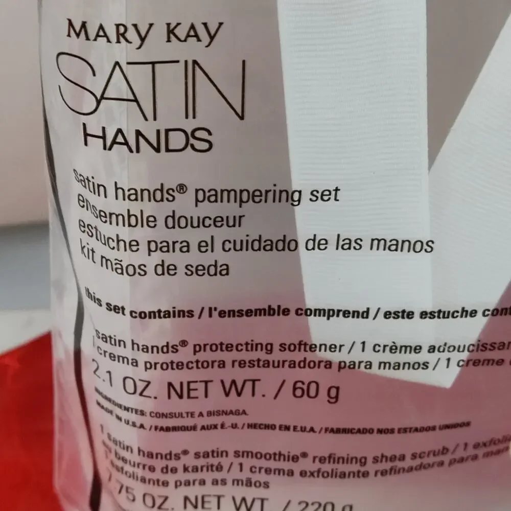 Mary Kay Fragrance Free Satin Hands Pampering 3 Piece Full Size Set New